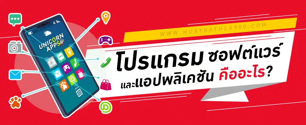 โปรแกรม ซอฟต์แวร์ และแอปพลิเคชัน คืออะไร